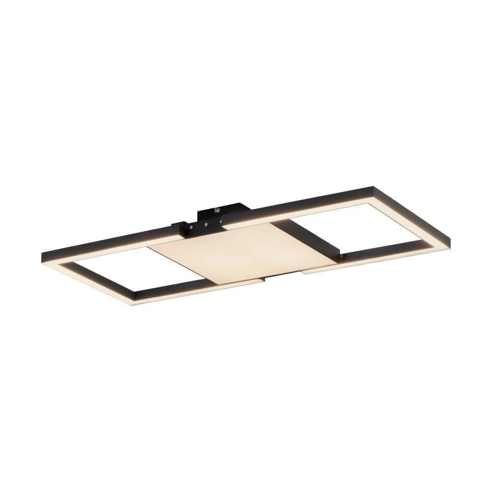 Square LED ceiling lamp Macellara 77cm