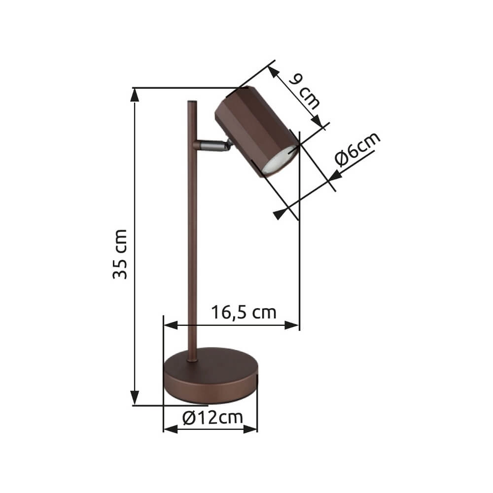 Bronze table lamp James ankle Globo 9007371453894