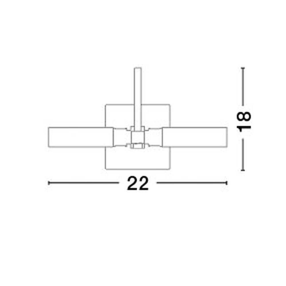 Wall lamp Dritto nickel Lyora 5212017405630