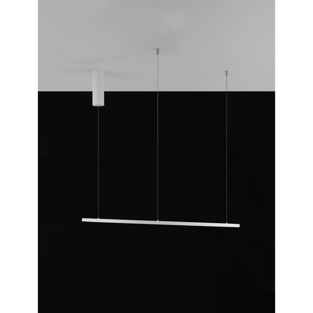 Round pendant lamp Tarquin white Ø 80cm Lyora 5212017438294