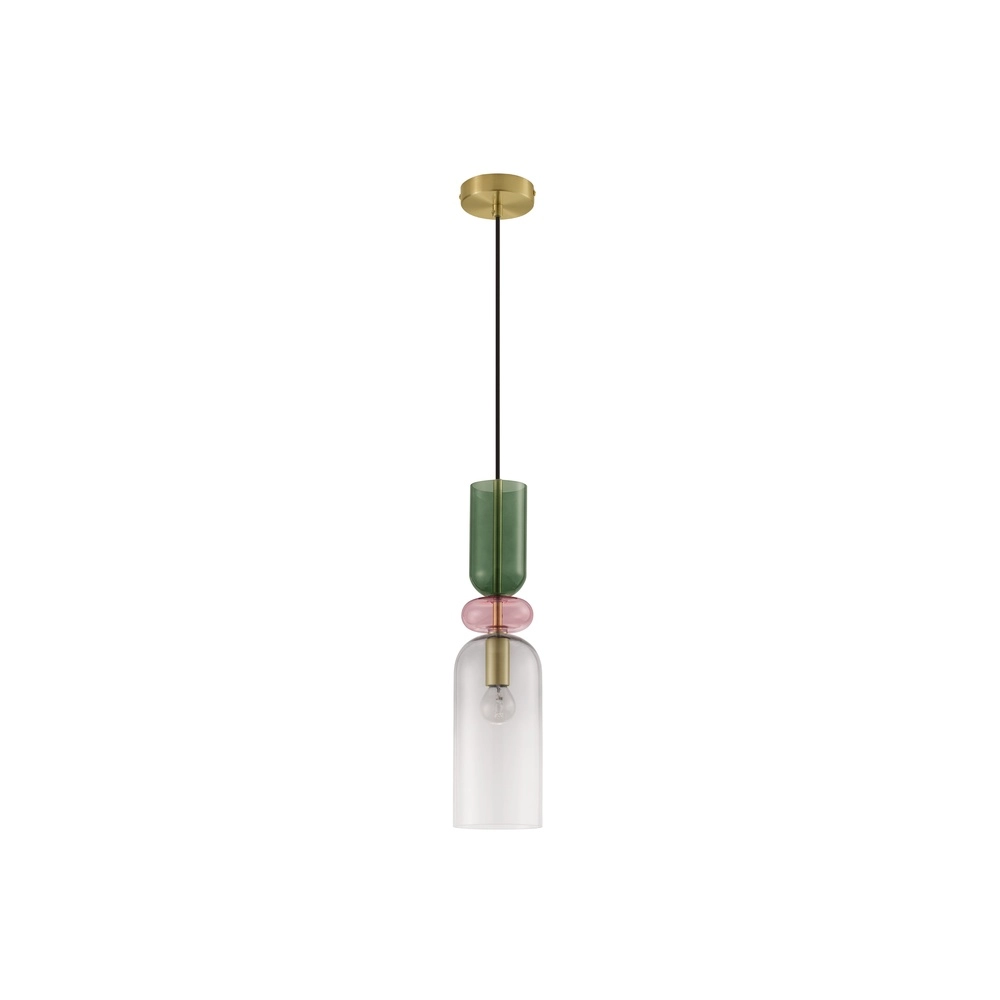Colored pendant lamp Murano light grey Lyora 5212017434210