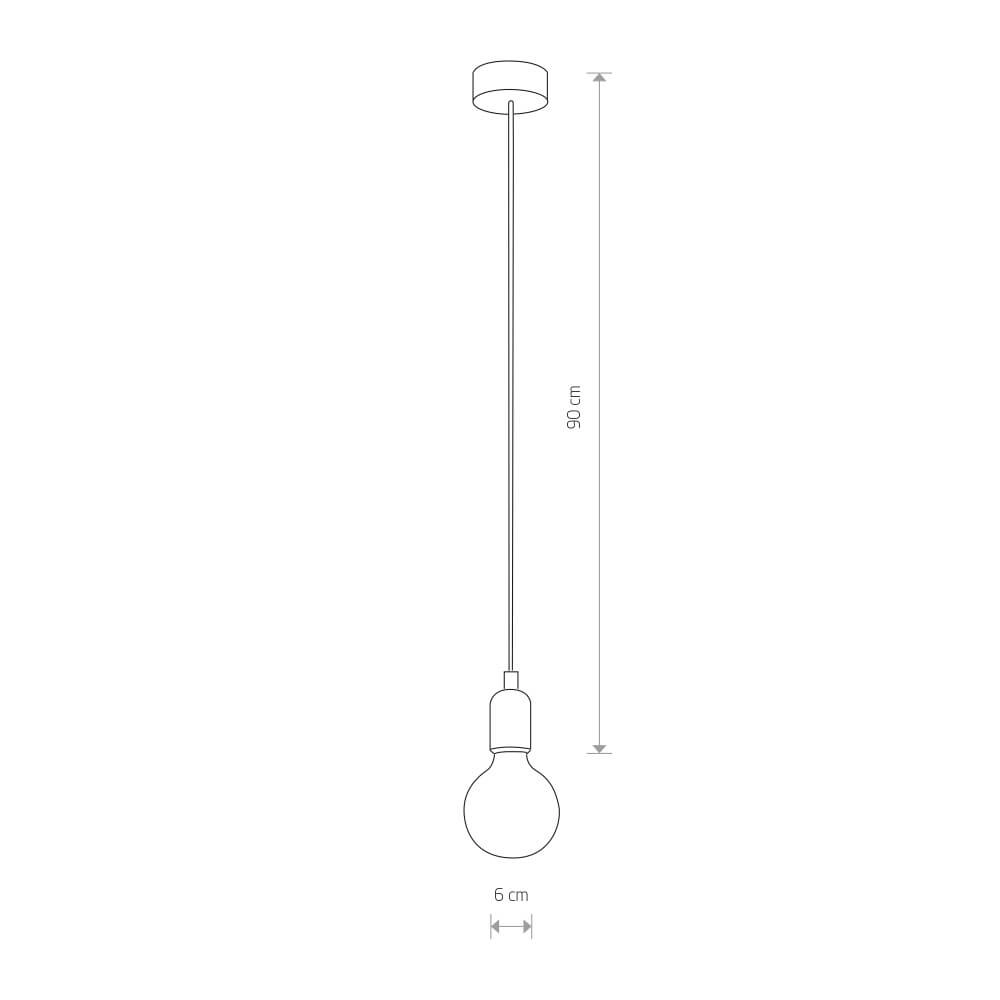 Silicone pendulum Silicone black Lyora 5903139640497