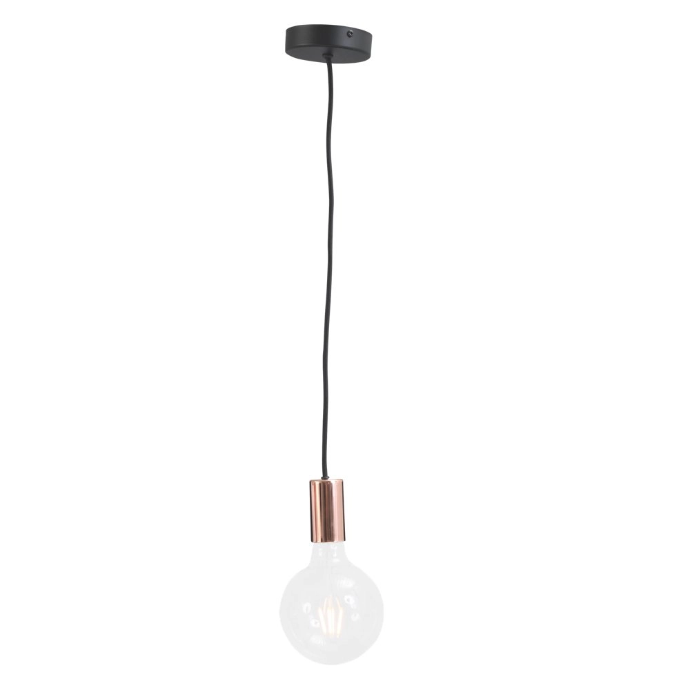 Pendant lamp Concepto red copper with black Masterlight 8718121142340