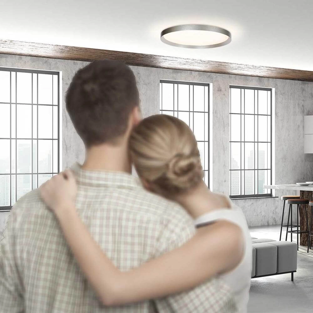 Sleek ceiling lamp Flady metal Ø 50cm Steinhauer 8712746176230
