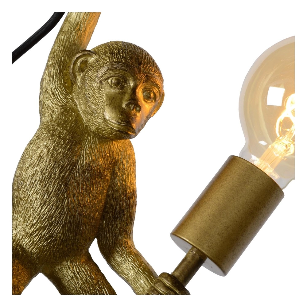 Wall lamp Extravaganza Chimp monkey black with gold Lucide 5411212105608