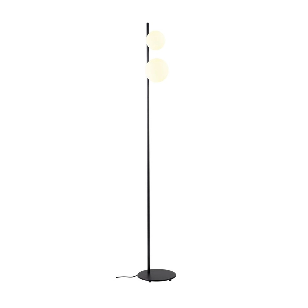 Floor lamp Sun black with white spheres