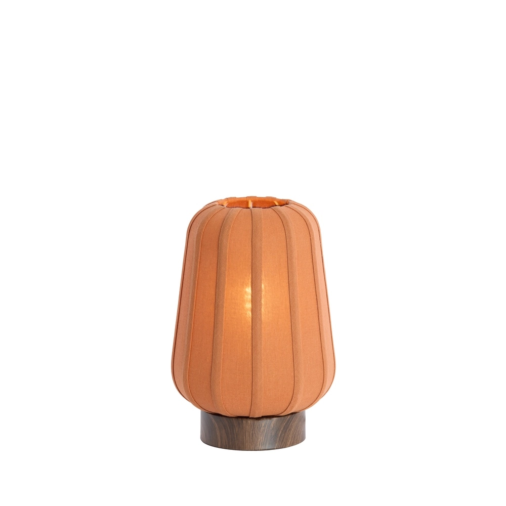 Bedside Lamp Bibury Ø 20cm - terracotta linen Light & Living 8717807794224