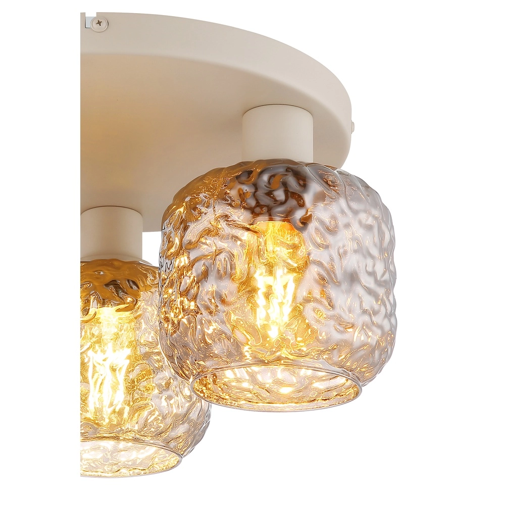 Ceiling lamp Antonio 3-light sand brown Globo 9007371575725