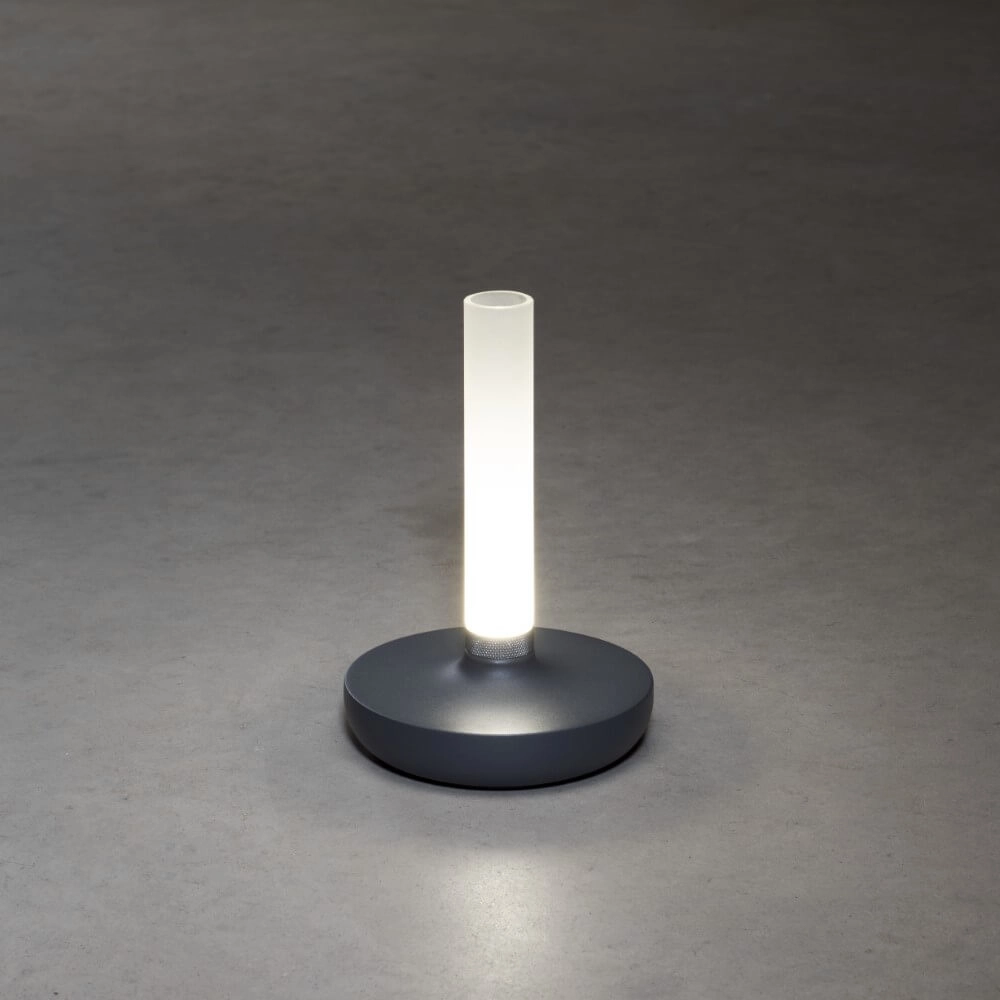 Rechargeable table lamp Biarritz anthracite KonstSmide 7318308273730