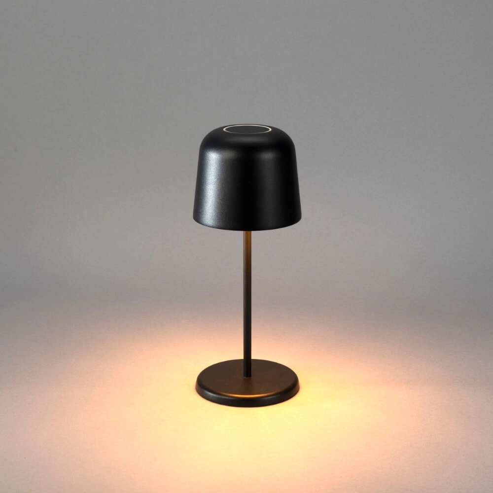 Rechargeable table lamp Biot black with removable cap KonstSmide 7318307845754