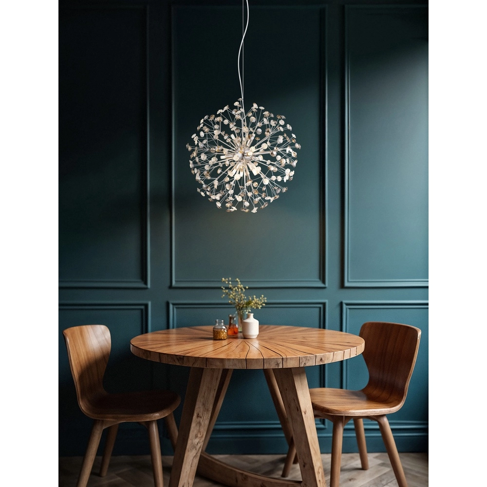 Pendant lamp Katrina chrome Ø 60cm Globo 9007371475346
