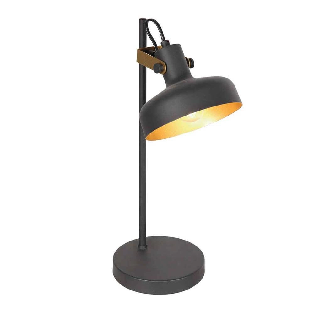 Table lamp Prato black with gold