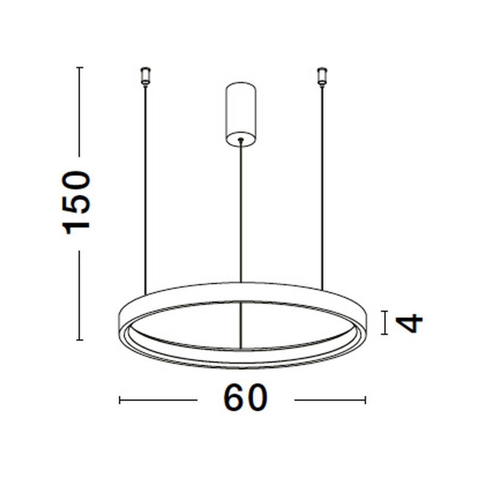 Round pendant lamp Perrine gold Ø 60cm Lyora 5212017438447