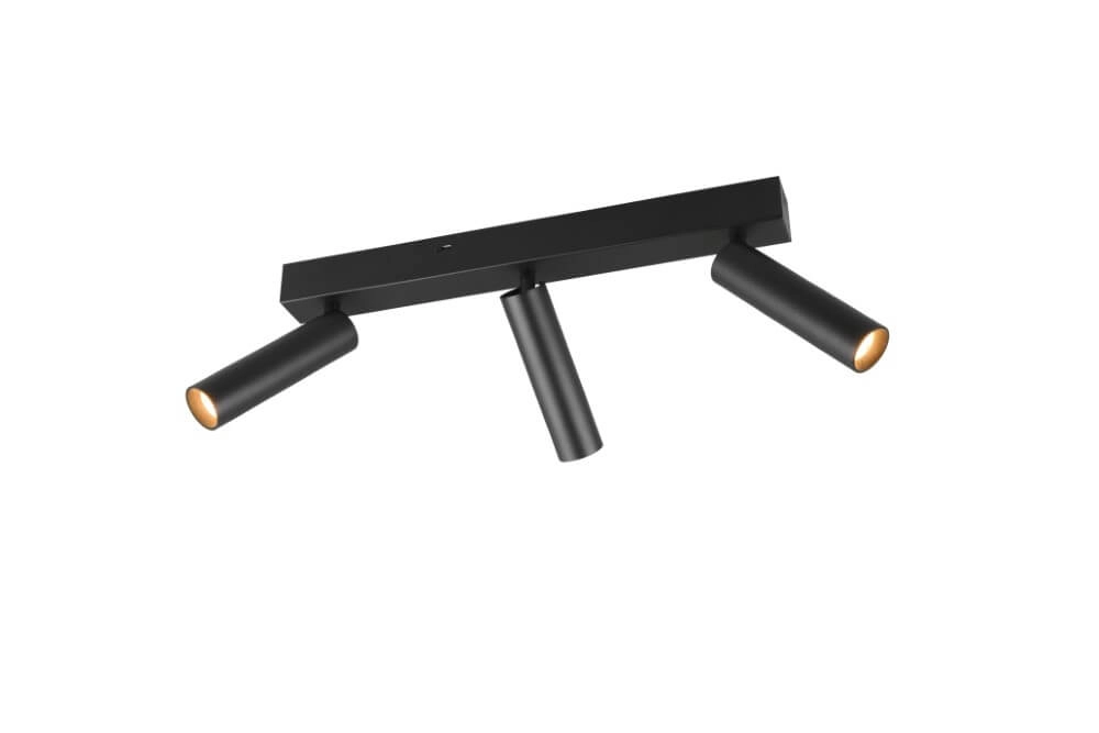 Slim ceiling spotlight Ambala 3x LED - Black Trio 4017807612646