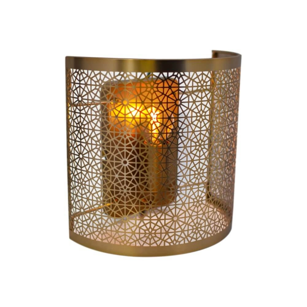 Wall lamp Hermine matt brass