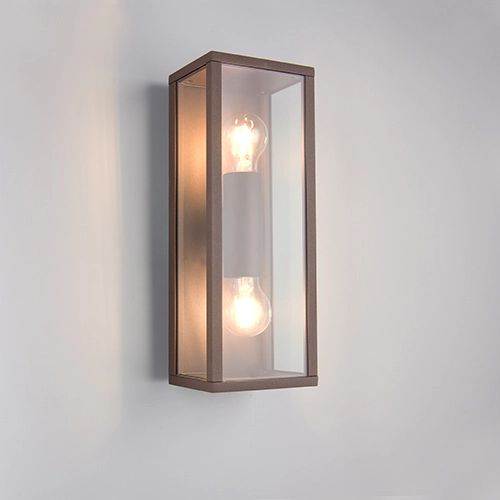 Modern wall lamp Garonne M rust brown