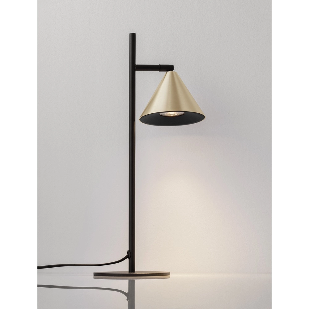 Table lamp Conico black with gold Lyora 5212017475459