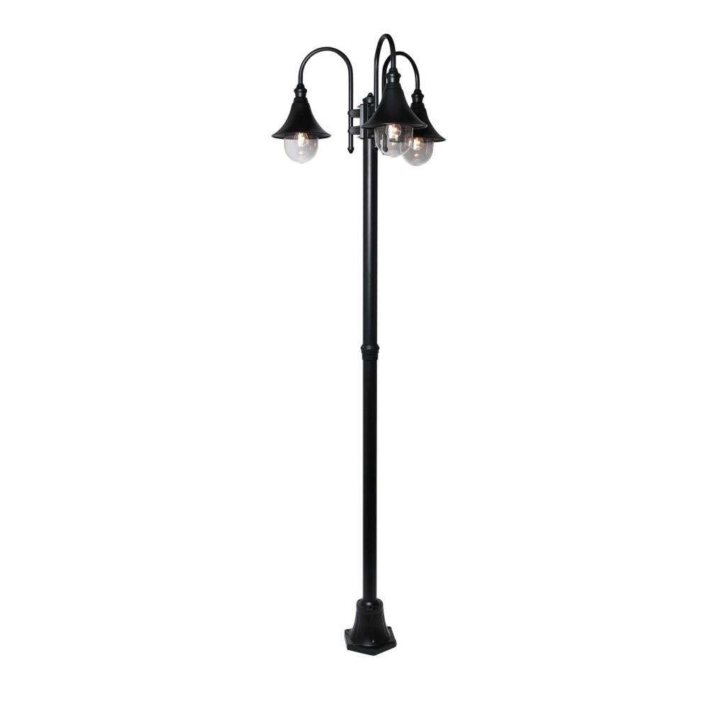 Pathway light Calice 3-light black