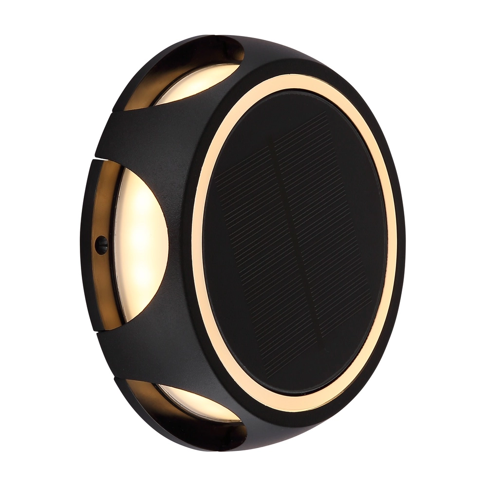 Spike light Akron Black Solar Round Globo 9007371510528