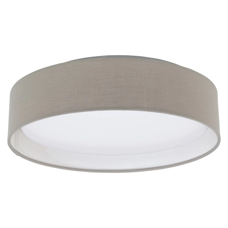 LED flush ceiling light Pasteri 32cm taupe