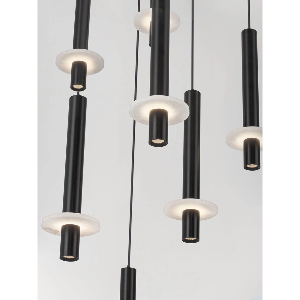 Design pendant lamp Noemi black with white Ø 62cm Lyora 5212063503298
