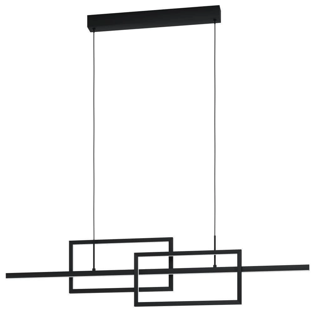 Office hanging lamp Puebla 115cm - black