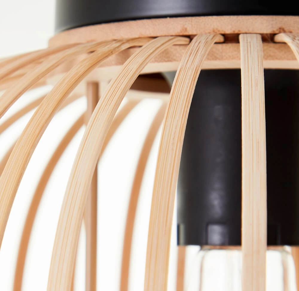 Wooden ceiling lamp Enca Ø 30cm Brilliant 4004353428456