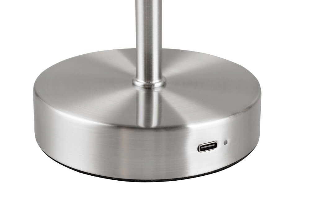 Rechargeable table lamp Jeff Matte nickel Trio 4017807601589