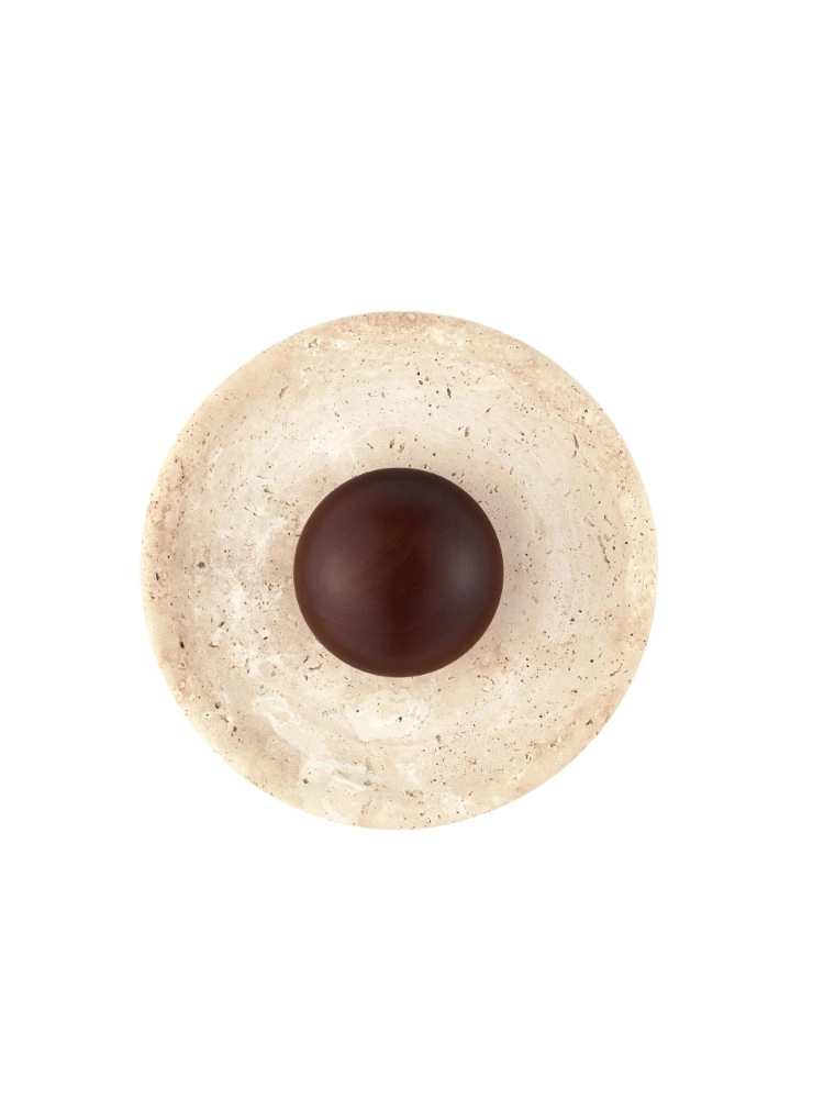 Design wall lamp Cerio brown with sand brown Ø 25cm Lyora 5212017491411