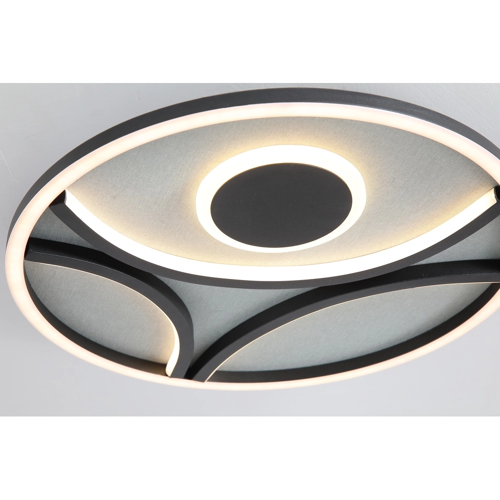 Ceiling light Zendisc black Searchlight 5053423298030