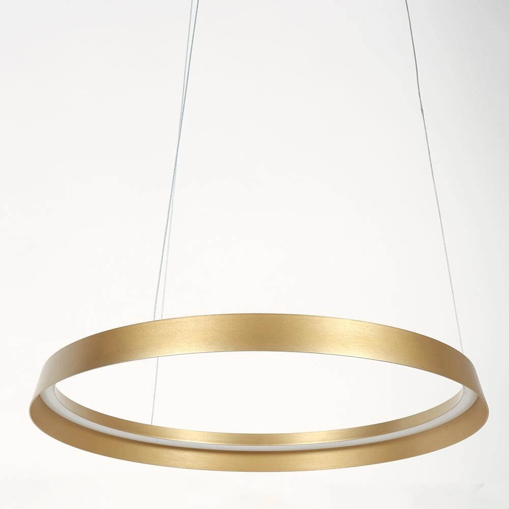 Sleek pendant lamp Ringlux gold Ø 60cm Steinhauer 8712746171969