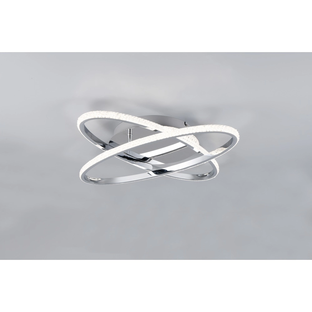 Ceiling lamp Lane chrome Ø 58cm Trio 4017807601466