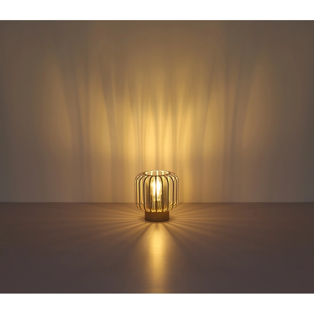 Table lamp Alfred sand brown Ø 18cm Globo 9007371522613