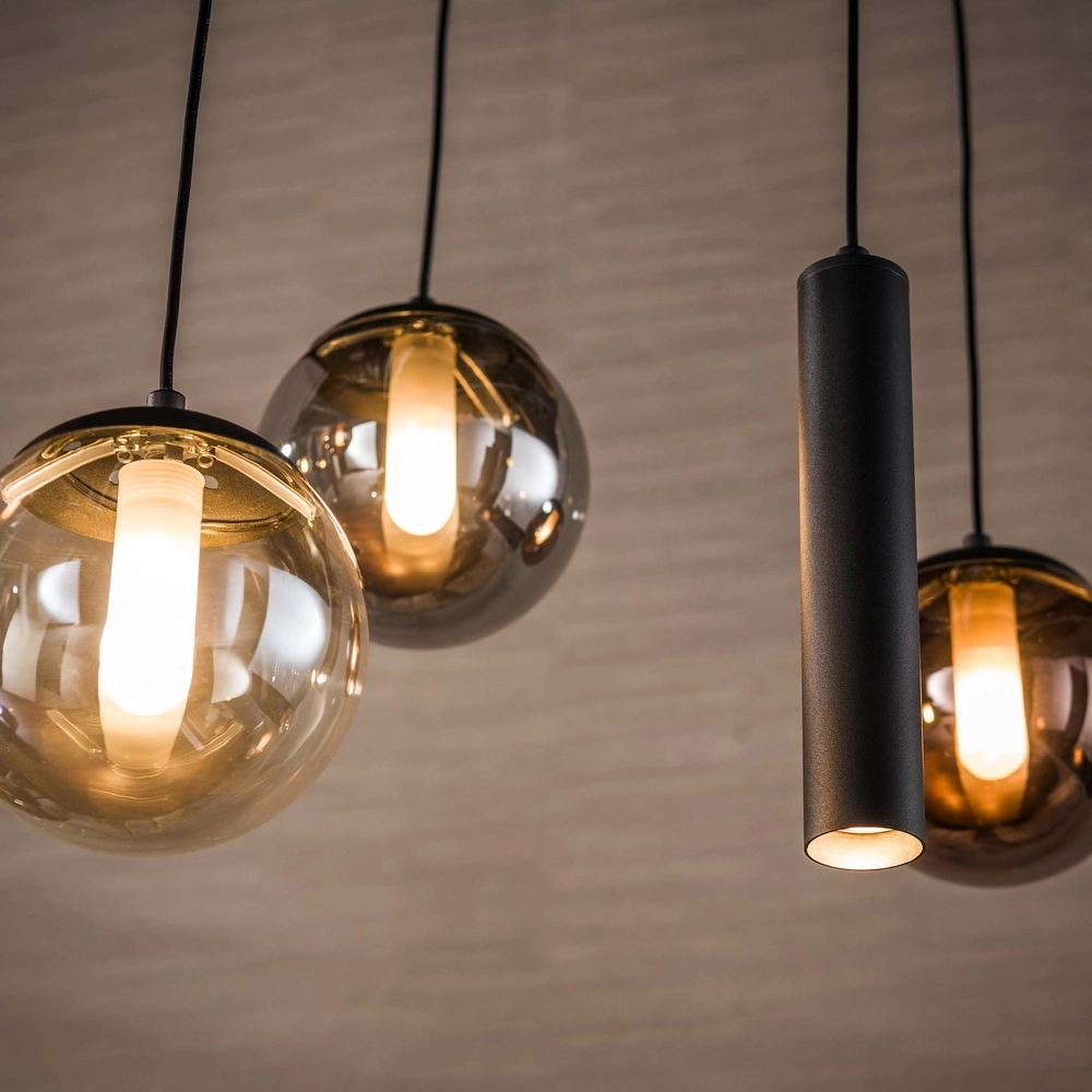 Hanglamp design Orb zwart 11-lichts Lyora 8716803514966