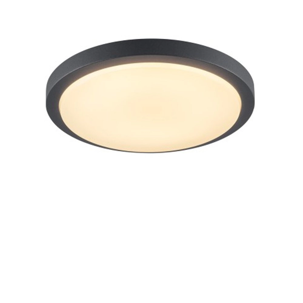 Round porch lamp Ainos 30cm anthracite