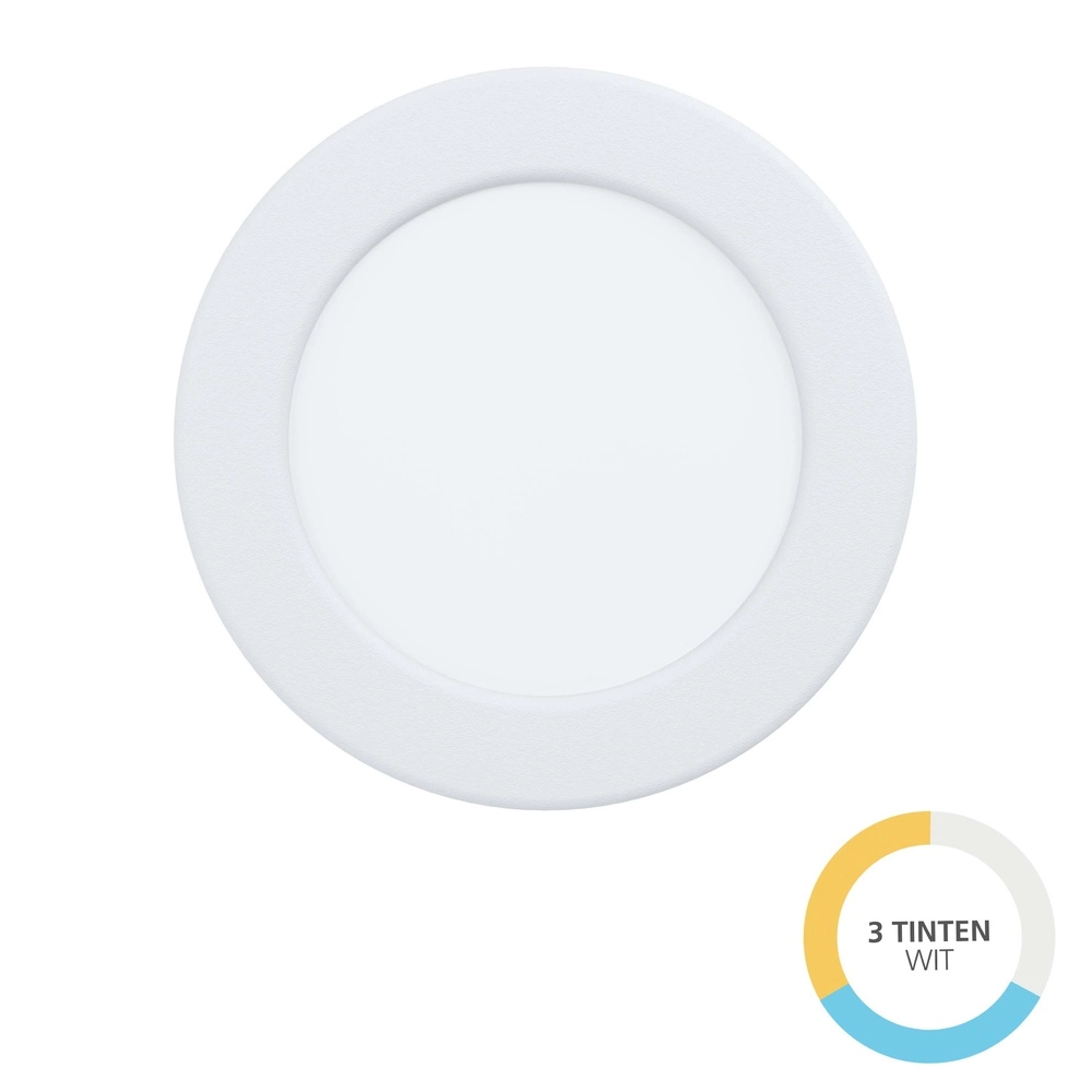 IP44 recessed lamp Fueva 6 round - white - Ø 11,9cm