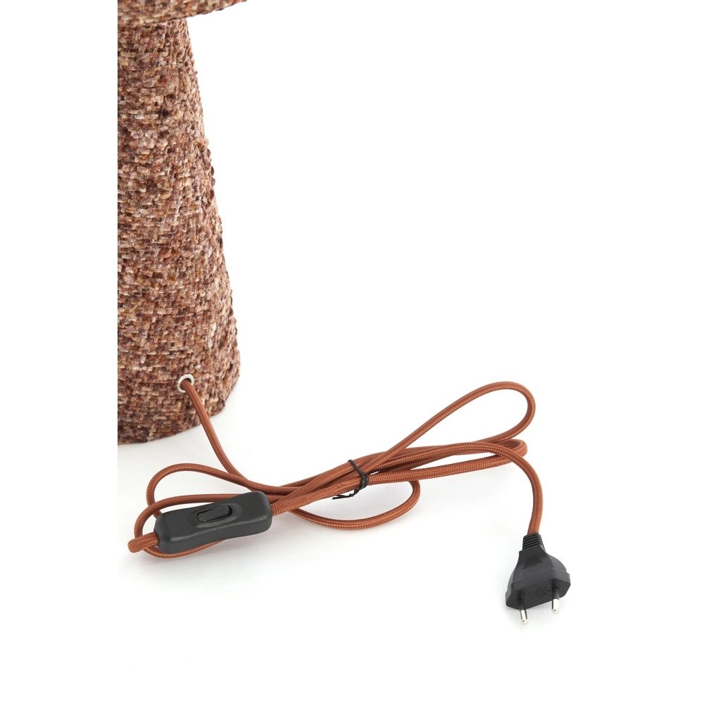 Boucle table lamp Micky 58cm - burgundy Light & Living 8717807834197
