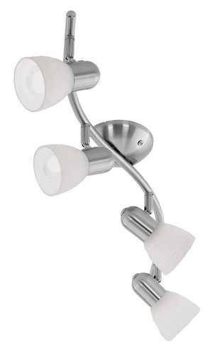 Ceiling spotlight Dakar 1 4-light nickel matt