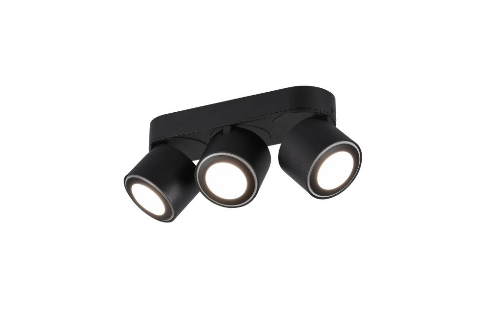 Black LED spot Taurus 3-lichts Trio 4017807473698