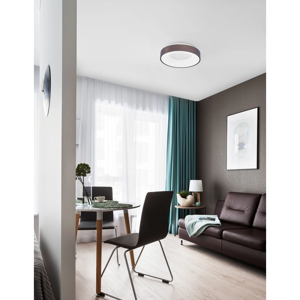 Ceiling lamp Rando Thin coffee brown Ø 38cm Lyora 5212017420053