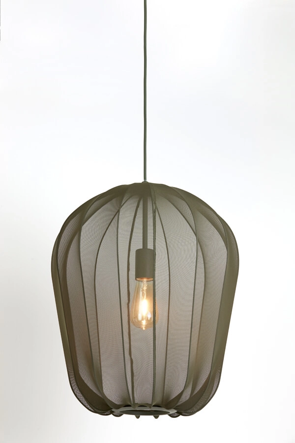 Green pendant lamp Plumeria Ø 42cm Light & Living 8717807651459