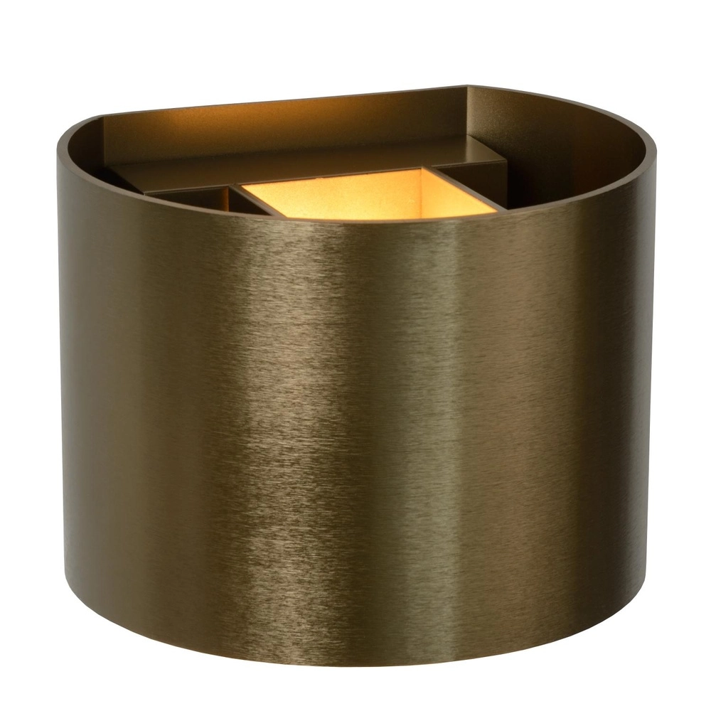 Rounded wall spot Xio 2700K rust brown Lucide 5411212092472