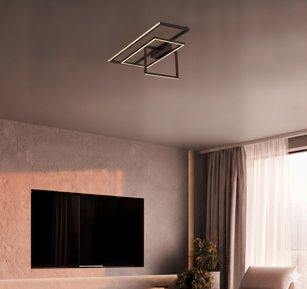 Ceiling lamp Clea black 92cm