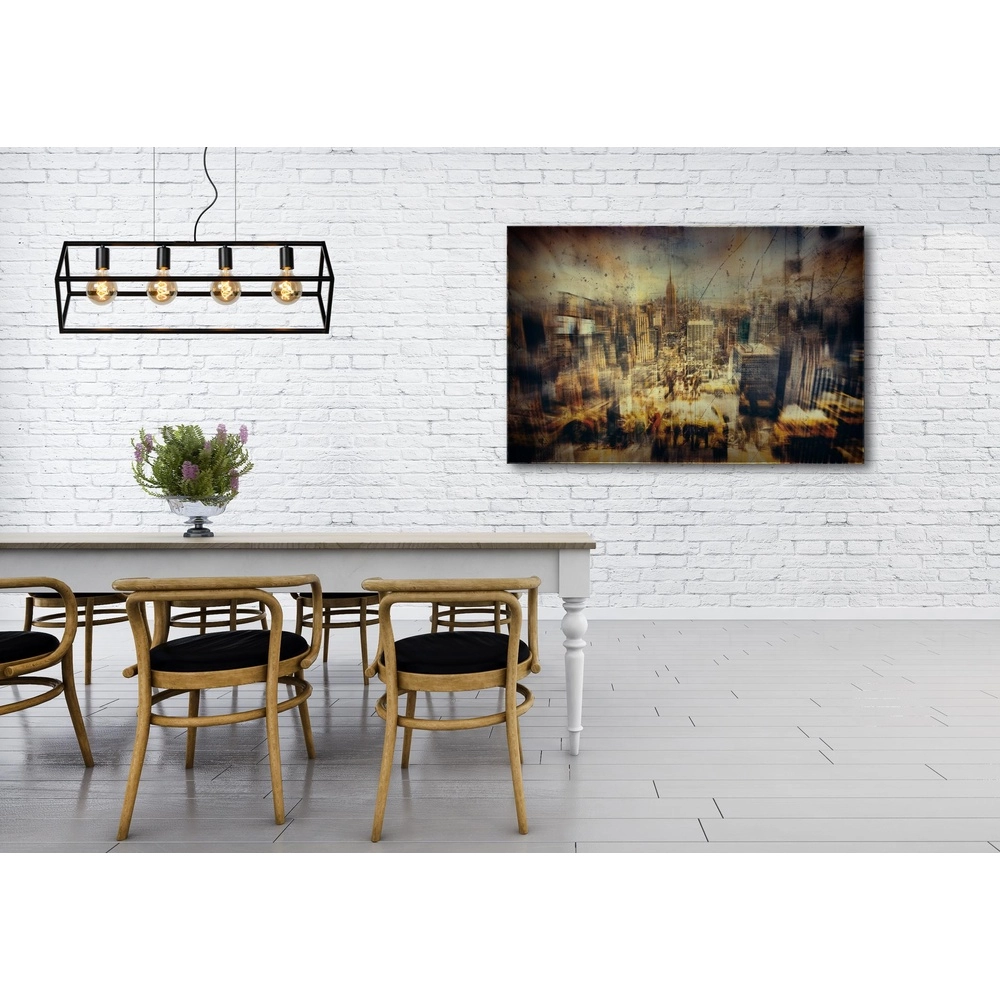 Modern pendant lamp Fabian 4-light black Lucide 5411212010803