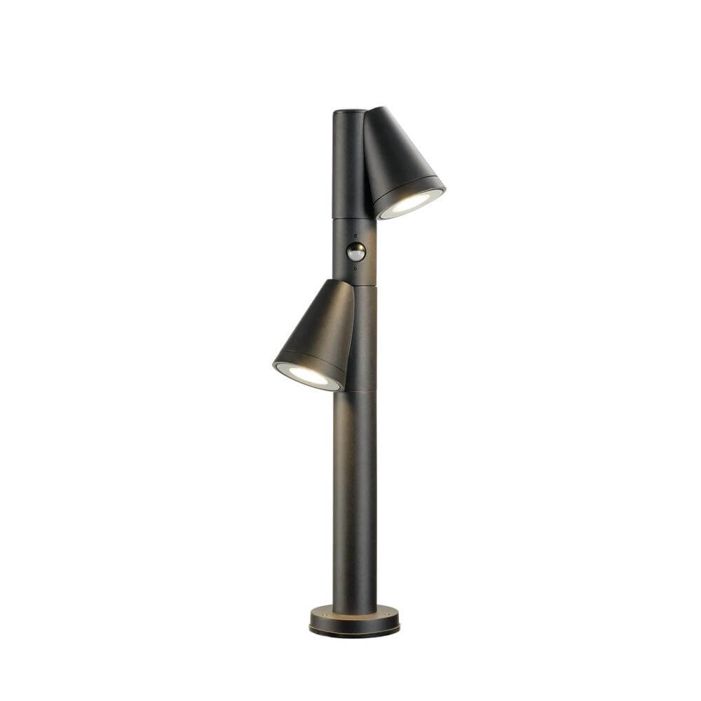 Path lighting T-Tube 70 Pole 70cm black double with sensor