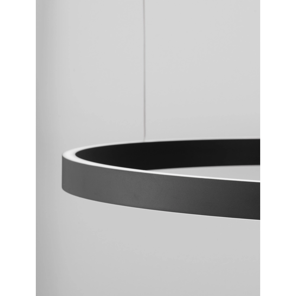Black pendant lamp Elowen design Ø 98cm Lyora 5212017439130