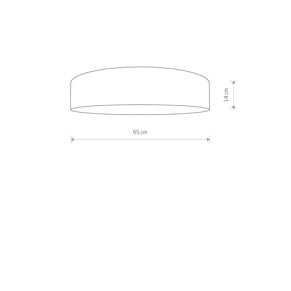 Gold ceiling lamp Turda Ø 65cm Lyora 5903139895590