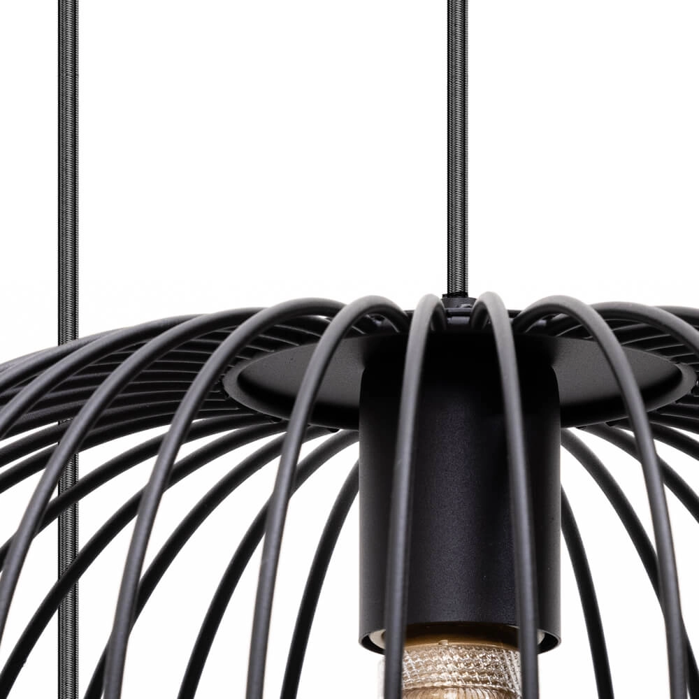 Wire pendant lamp Wire 2 3-light black ETH 8720195302001