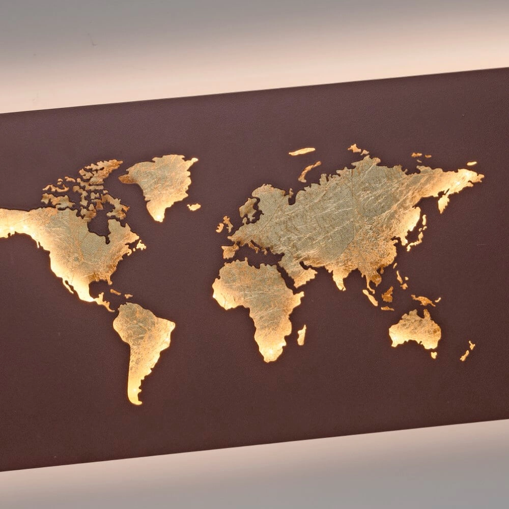 Wall lamp Map rust brown Paul Neuhaus 4012248376034