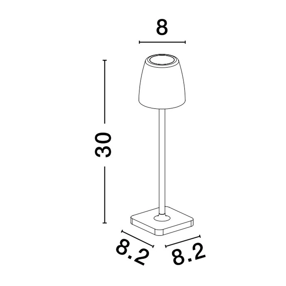 Table lamp Colt Green rechargeable Lyora 5212017444875
